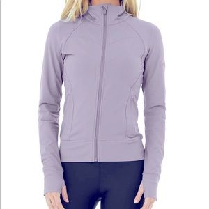 Purple contour running jacket